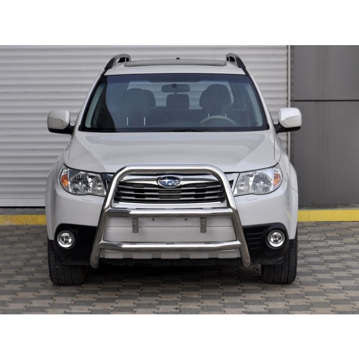 Bullbar fata Subaru FORESTER [08-12] - ARP KUNGSBACKA, Chrome, cu suporti pentru LEDbar-uri sau Proiectoare - imagine 2