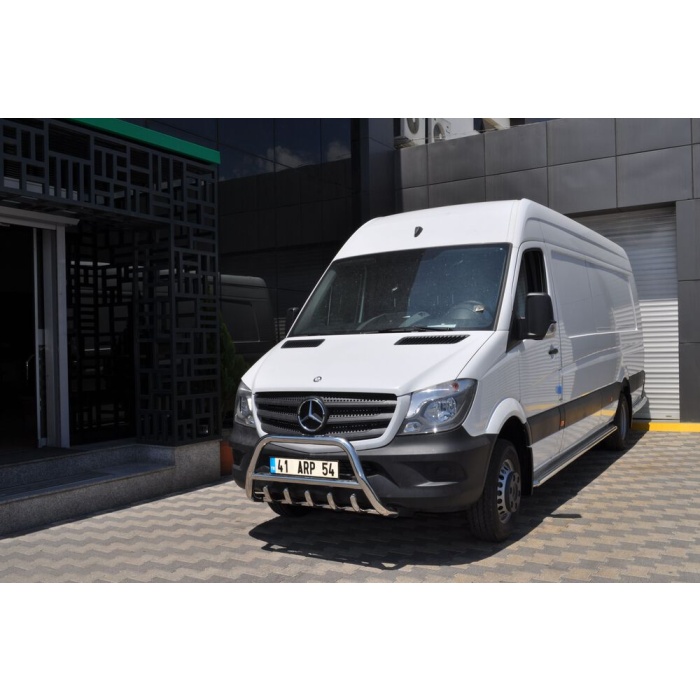 BullBar fata Mercedes Sprinter LWB 14-Prezent - ARP INFORM, Chrome - imagine 2