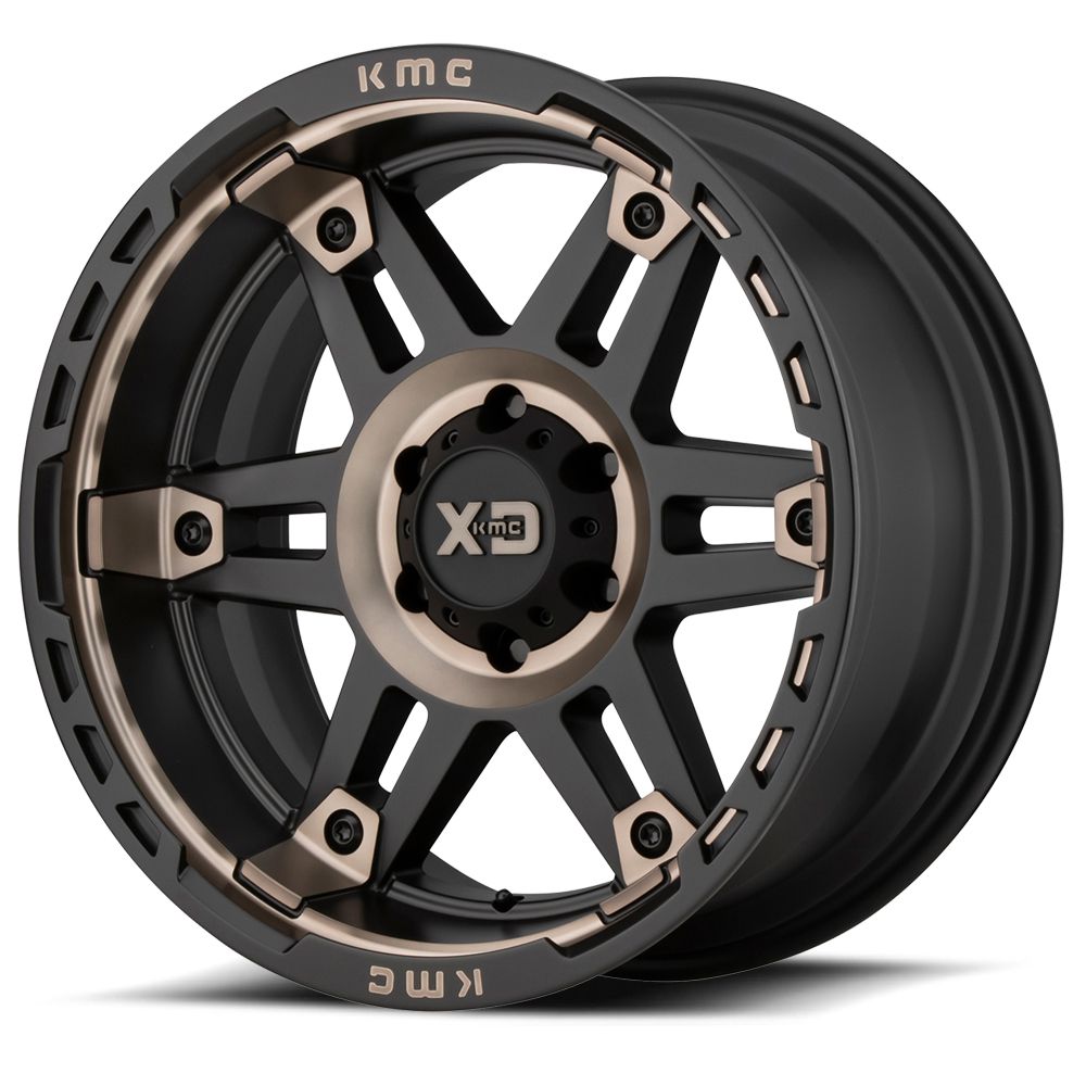 Janta aliaj 9x20" 6x139.7 ET 18 - XD 840 SPY II Negru / Maro - imagine 1
