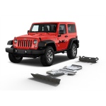 Kit scut aluminiu 4 piese Jeep Wrangler JK 2,8 doar Diesel 2007-2018 6 mm Rival 23333.2718.1.6