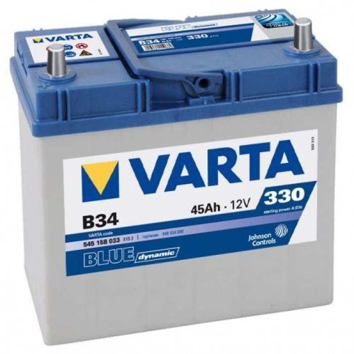 Baterie auto Varta - Blue Dynamic B34 12V 45Ah/330A - imagine 2