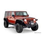 Protectii aripi spate Bushwacker Flat Style-┬á Jeep Wrangler JK 4 usi - imagine 2