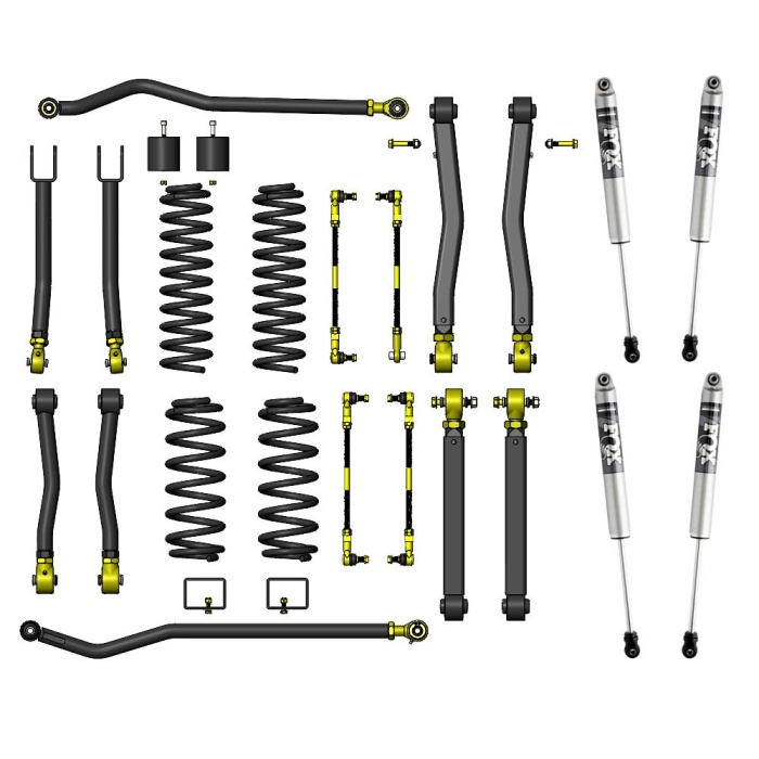 Suspensie lift kit 2.5" Premium cu amortizoare FOX 2.0 Performance - Clayton - imagine 4