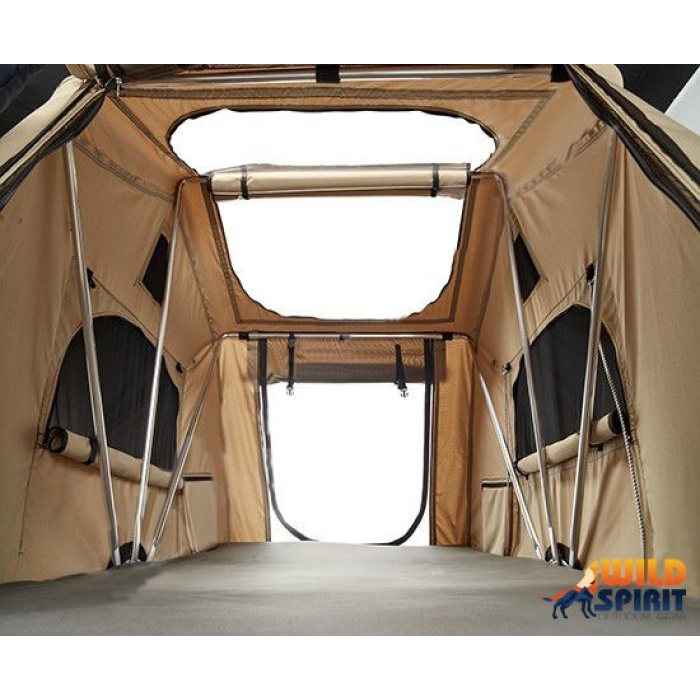 Cort auto de plafon cu anexa si geamuri acoperis - Wild Spirit Midnight 160x220 cm - imagine 2
