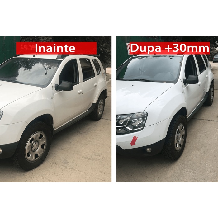Flanse distantiere roti 30mm Dacia Duster 5x114 CB66.1 M12x1.5 cu inel de centrare - imagine 6