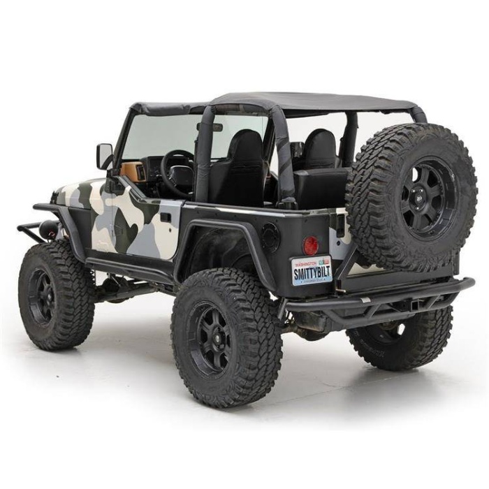 Bara spate Jeep Wrangler YJ cu suport pentru roata de rezerva SMITTYBILT SRC - imagine 3