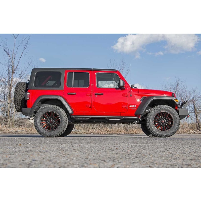 Praguri laterale heavy duty Rough Country - Jeep Wrangler JL - imagine 3