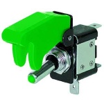 Intrerupator cu capac verde 15A