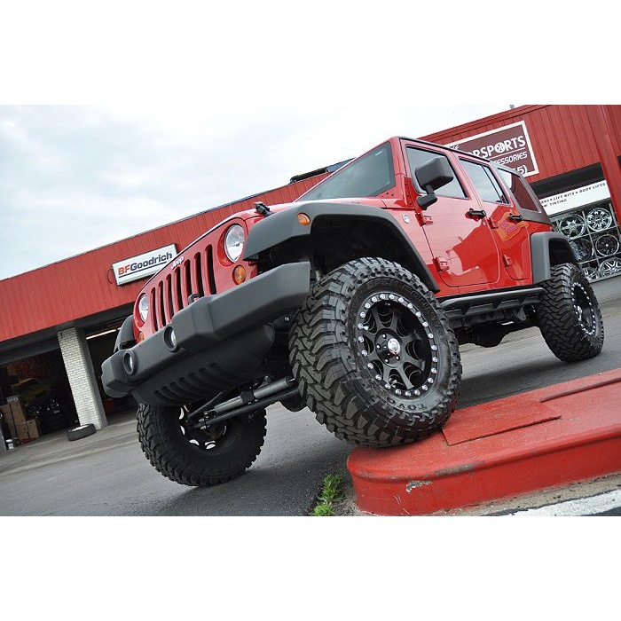 Lift kit 100mm Rough Country X Series - Jeep Wrangler JK 2 usi - imagine 2