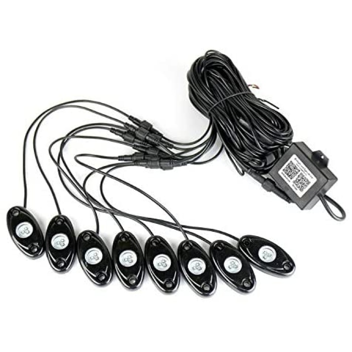 Lumini Multi functionale ambientale LED RGB Rock Lights - imagine 2