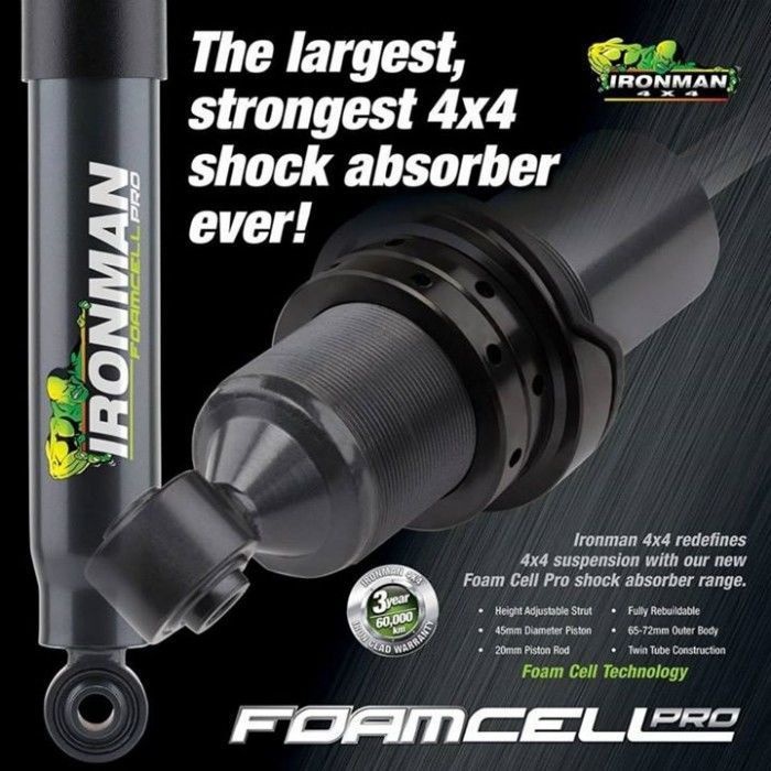 Amortizor Fata Jeep Wrangler JK - Ironman 4x4 Heavy Duty Foamcell PRO - REPARABIL pt lift 90mm - imagine 9