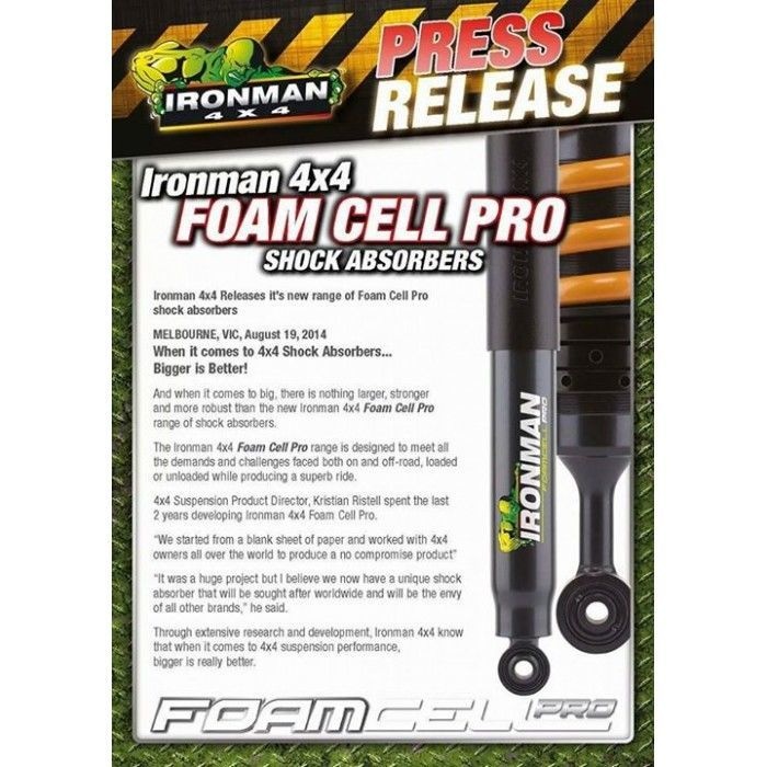 Amortizor Fata Jeep Wrangler JK - Ironman 4x4 Heavy Duty Foamcell PRO - REPARABIL pt lift 90mm - imagine 10