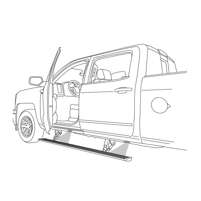 Trepte / Praguri Electrice AMP Research - Ford F150 09-14 - imagine 2