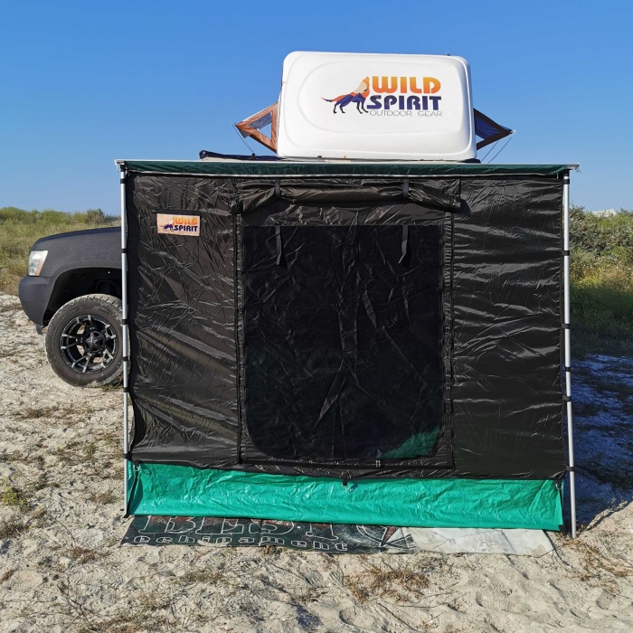 Pavilion, cort auto cu pereti 2.5 x 3m cu plasa de tantari - Wild Spirit Deluxe Room - imagine 2