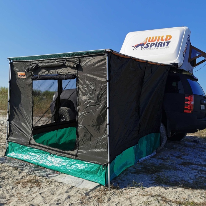 Pavilion, cort auto cu pereti 2.5 x 3m cu plasa de tantari - Wild Spirit Deluxe Room - imagine 3