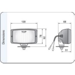 Proiectoare auto lumina drum Wesem HM2 lentila clara 12V~24V - imagine 2