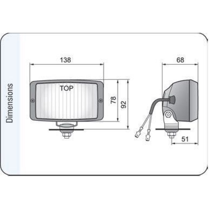 Proiectoare auto lumina drum Wesem HM2 lentila clara 12V~24V - imagine 2