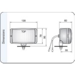Proiectoare auto ceata Wesem HM1 lentila clara 12V~24V