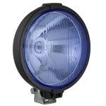 Proiector auto lumina drum Wesem blue 0668 negru lentila clara 12V~24V + lum. pozitie