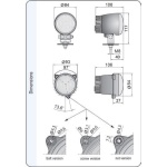 Proiector auto ceata 3 Led Wesem CDC2 12V~24V - imagine 5