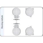 Proiector auto ceata 3 Led Wesem CDC2 12V~24V - imagine 6