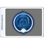 Proiector auto lumina drum Wesem blue HOS2 negru 12~24V+lum. pozitie inel - imagine 2