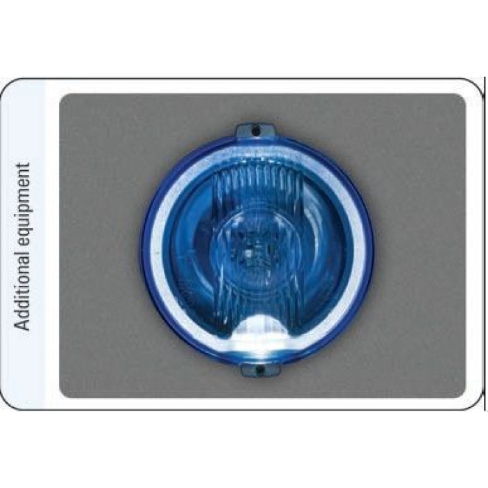 Proiector auto lumina drum Wesem blue HOS2 negru 12~24V+lum. pozitie inel - imagine 2