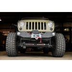 Placa troliu/bara protectie cu proiectoare ceata Jeep Wrangler JK Rough Country - imagine 2