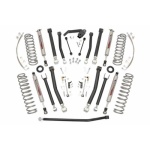 Lift kit 100mm Rough Country X Series - Jeep Wrangler JK 2 usi - imagine 5