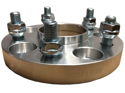 Flanse distantiere roti Renault 5x114,3 CB 66.1 M12x1.5 15mm cu inel de centrare - imagine 2