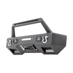Bara protectie fata din otel cu leduri si placa de troliu Rough Country pentru Jeep Wrangler JK