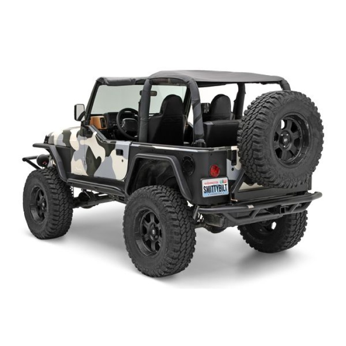 Bara spate Jeep Wrangler TJ cu suport pentru roata de rezerva SMITTYBILT SRC - imagine 2