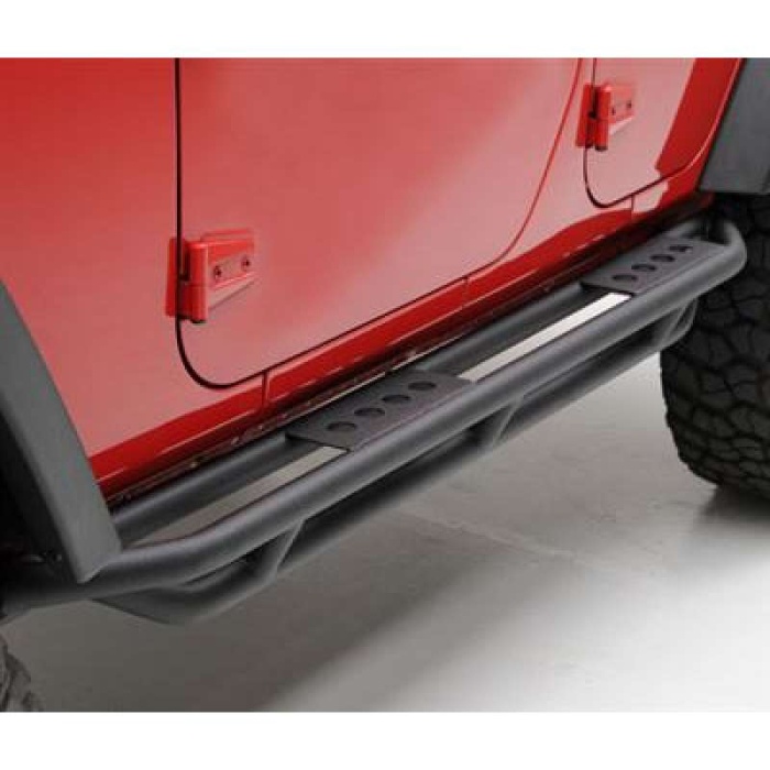 Pragrui laterale pentru Jeep Wrangler Jk 2 usi, Smittybilt Rock Crawler , Negru mat - imagine 2