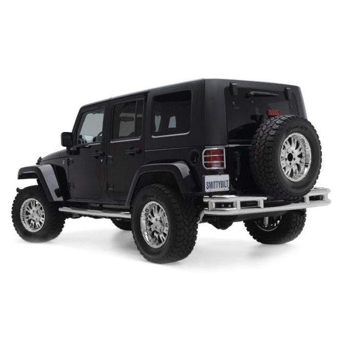 Bara de protectie spate Jeep Wrangler JK cu suport pentru cupla de remorcare, SMITTYBILT - imagine 3