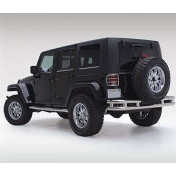 Praguri laterale Smittybilt Sure StepsÂ - Jeep Wrangler JK 4 usiâ€“Â Â cromate - imagine 2