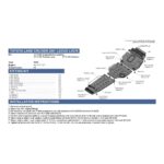 Scut motor pentru Toyota Land Cruiser 200 J20 2007-2015, 2015- 4,5D; 4.6; 4,7 benzina, din aluminiu,6 mm, Rival 2333.5713.2.6