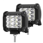 Set 2 bucati LED BAR 18w 12v-24v, 1530 lumeni, 10cm, Spot 12 grade