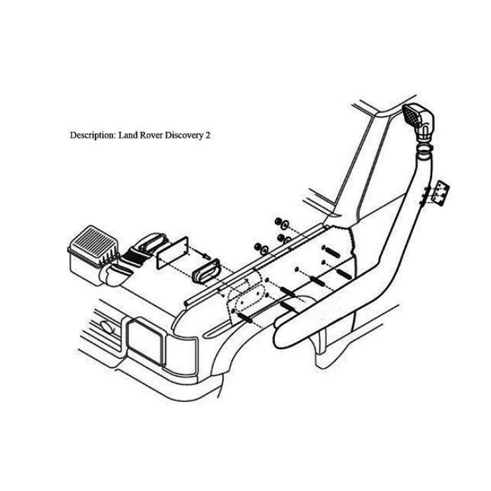 Snorkel Land Rover Discovery 2 1998-2004 - imagine 2
