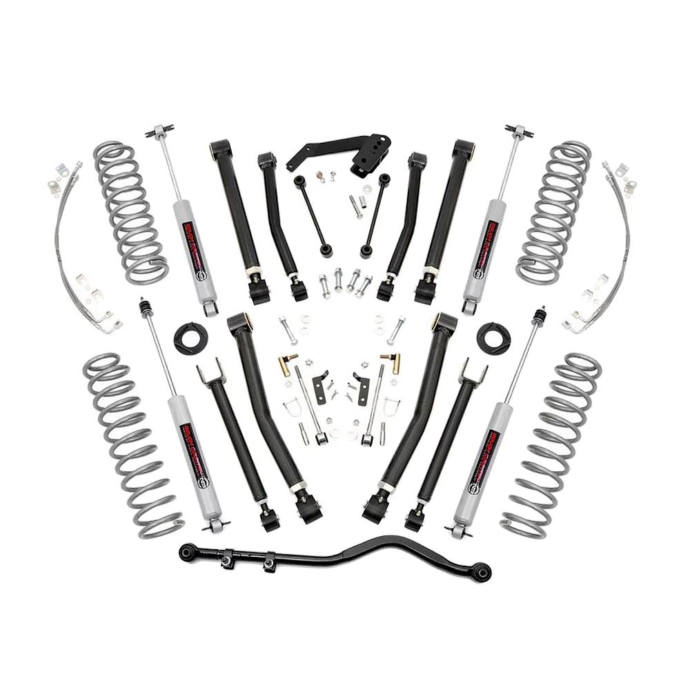 suspension-kit-lift-4-rough-country-jeep-wrangler-jk-2-doors Kit inaltare suspensie X Series Lift 4" Rough Country - imagine 1