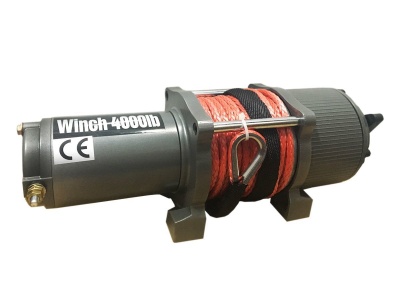 Troliu ATV Lift Winch 4000lbs 12v Plasma Sintetica - imagine 3