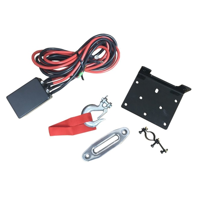 Troliu ATV Lift Winch 4000lbs 12v Plasma Sintetica - imagine 2