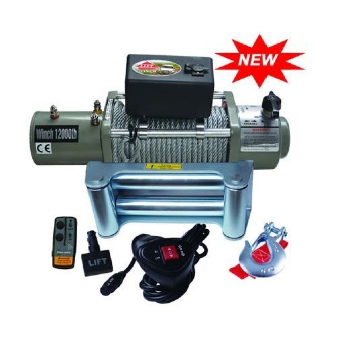 Troliu auto Lift Winch 12000lbs 12v - imagine 4