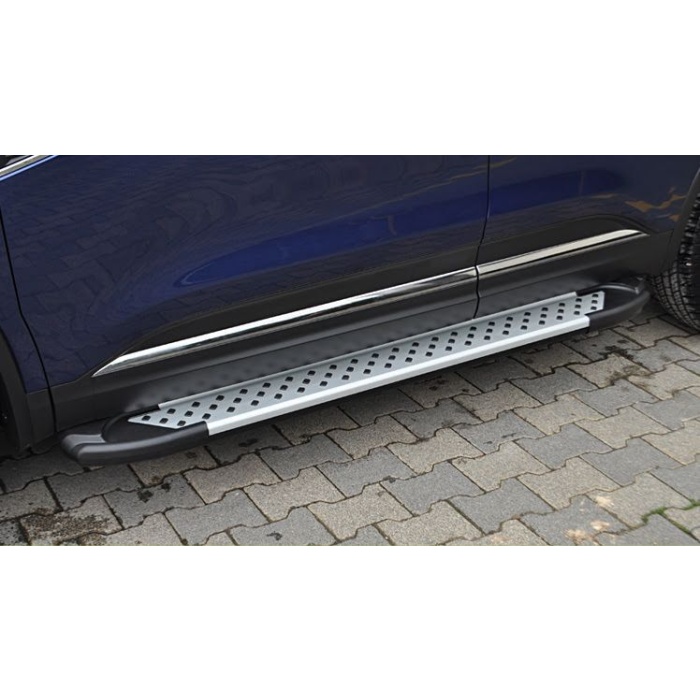 Bara de protectie spate Renault Koleos 16+ - ARP TITANIC Negru - Chrome - imagine 4