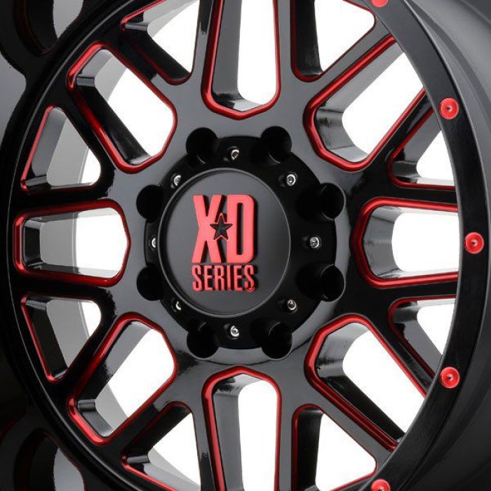Janta din aliaj KMC XD SERIES 10x20'' 5x127 ET-24 XD 820 Grenade Black - imagine 3