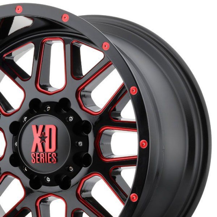 Janta din aliaj KMC XD SERIES 10x20'' 5x127 ET-24 XD 820 Grenade Black - imagine 2