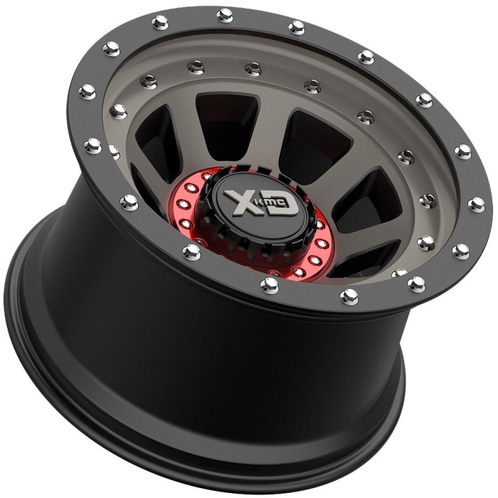 Janta aliaj 9x17" 5x127 / 5x139,7 ET -12 - XD Brute Negru - imagine 4