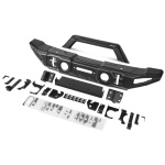 Bullbar HD Wide - Bara fata Jeep Wrangler JL, JK, Gladiator JT, Otel, Rival (Full Kit)
