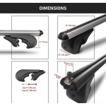 Bare transversale aluminiu Omtec Carry Tec – Dacia,  Jeep , Audi , BMW, Toyota , Volkswagen - imagine 3