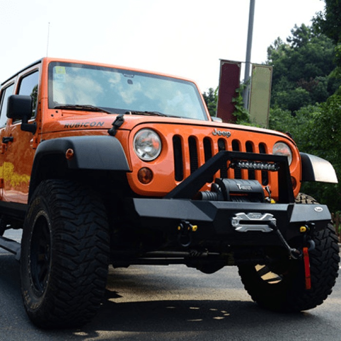 Bara fata HD cu suport montaj troliu Jeep Wrangler JK, T-Max - imagine 2