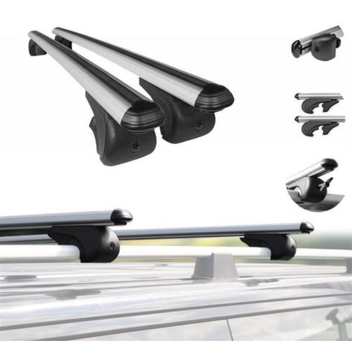 Bare transversale aluminiu Omtec Carry Tec – Dacia,  Jeep , Audi , BMW, Toyota , Volkswagen - imagine 2